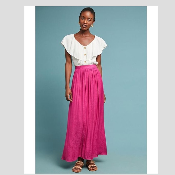 Anthropologie Dresses & Skirts - NWT Anthropologie Hot Pink Maxi Skirt